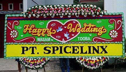 karangan bunga happy wedding jakarta bekasi depok